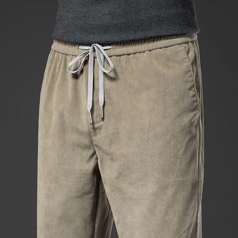 Jasper corduroy pants for men, button front detail, product image 4