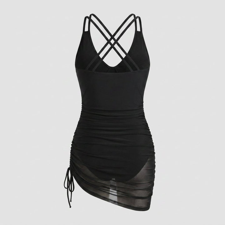 Jude Sarong Wrap Sheer Mesh Beach Cover-Up Back View