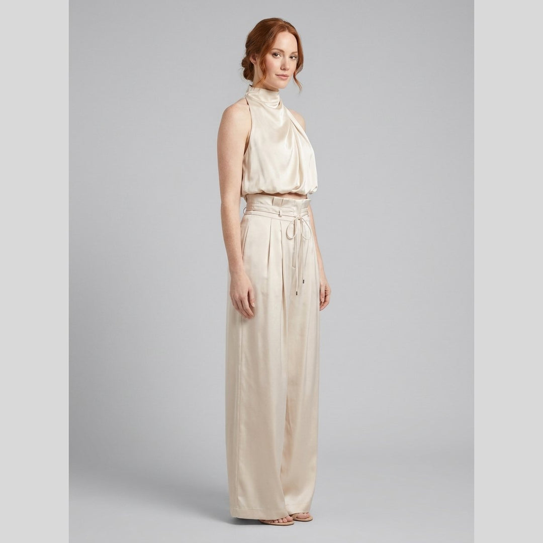Kara women's satin set in champagne