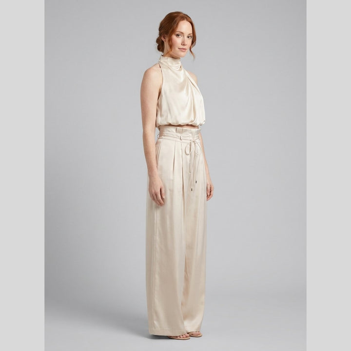 Kara women's satin set in champagne