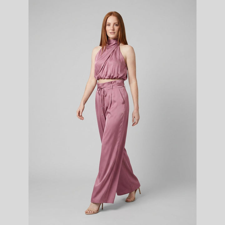 Kara women's satin set in pink