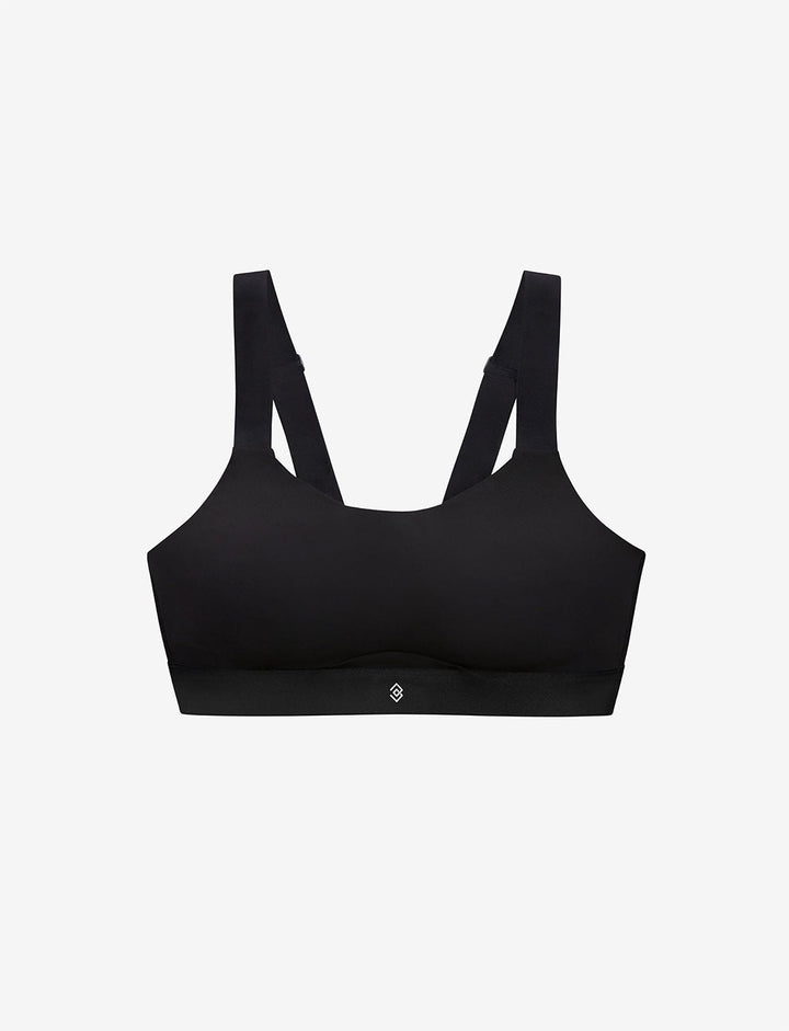 Kinetic sports bra black front