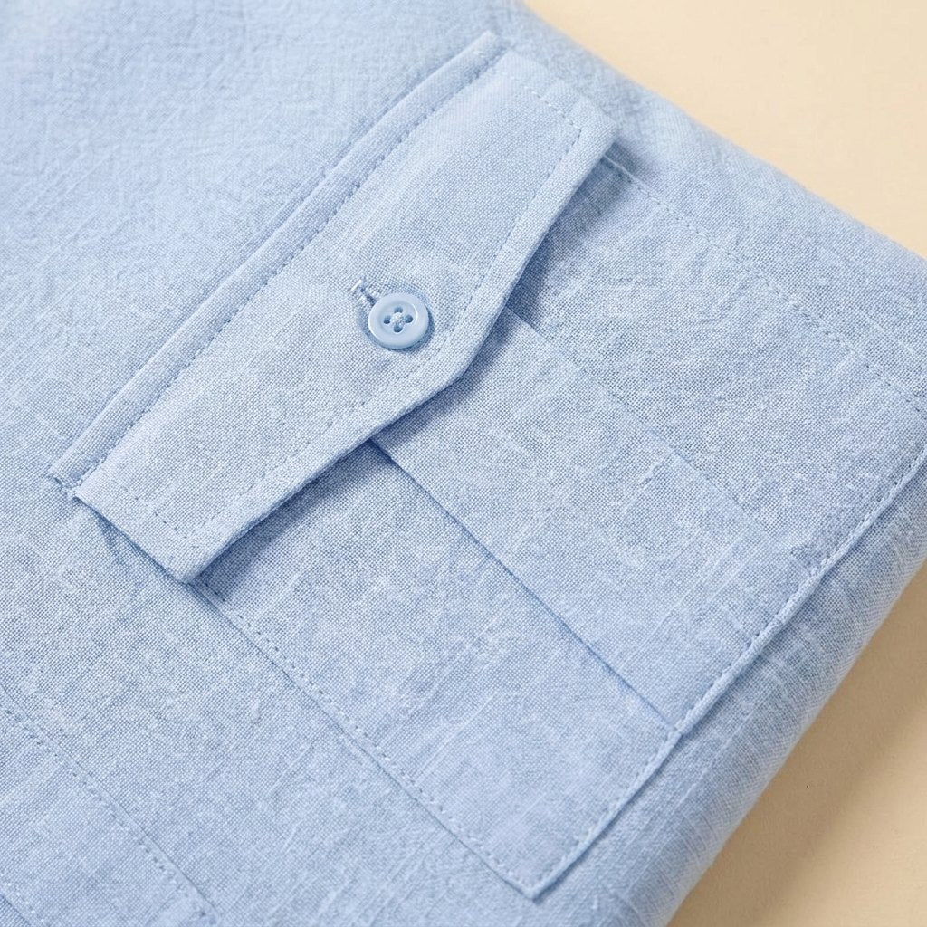 Kinetic cotton-linen fabric close-up