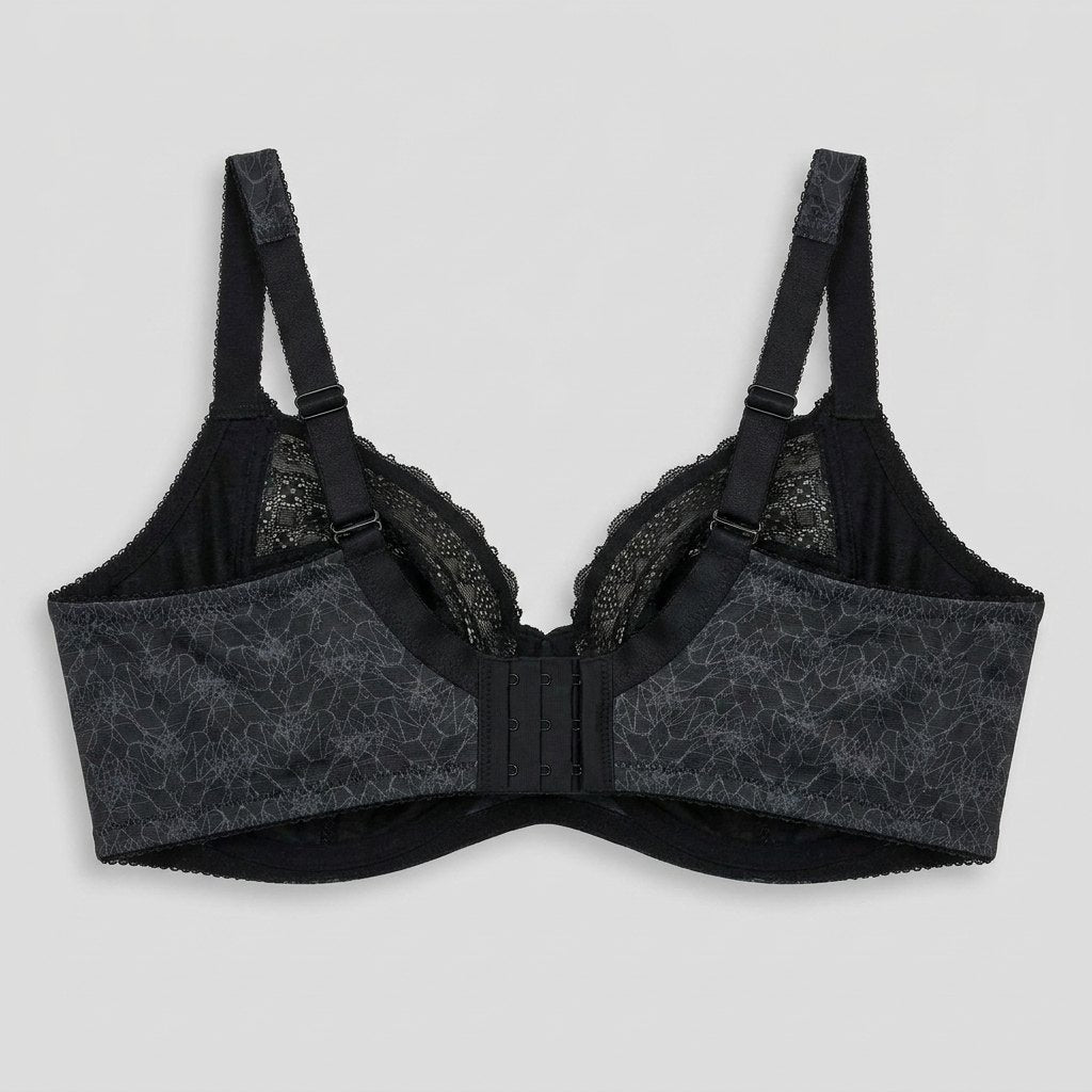 Kira plunge bra black back