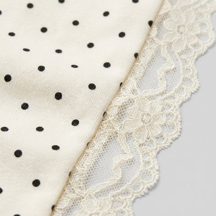 Lara mini dress lace trim fabric close-up