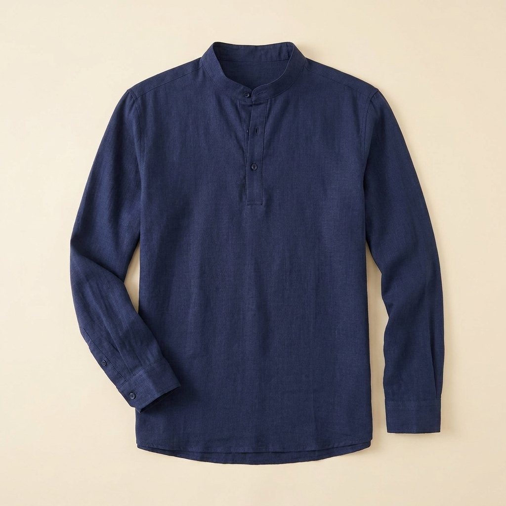 Leon Linen Shirt product flat-lay