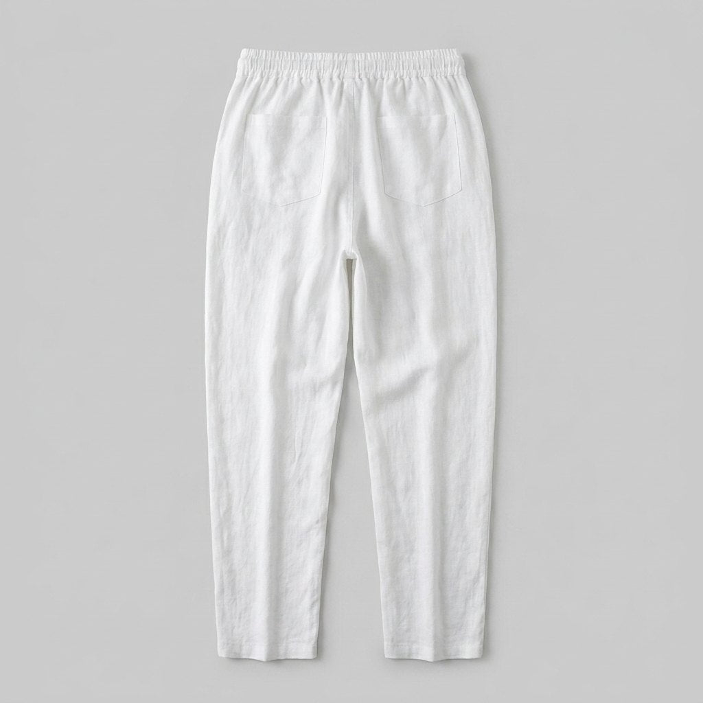 Lina linen pants back view