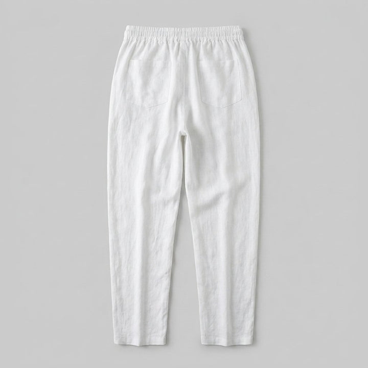 Lina linen pants back view