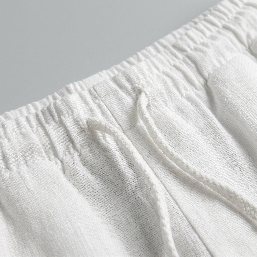Lina linen fabric closeup