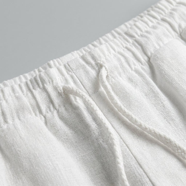 Lina linen fabric closeup