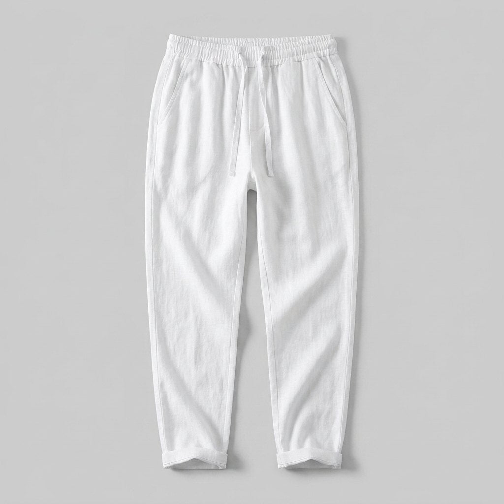 Lina linen pants flat lay