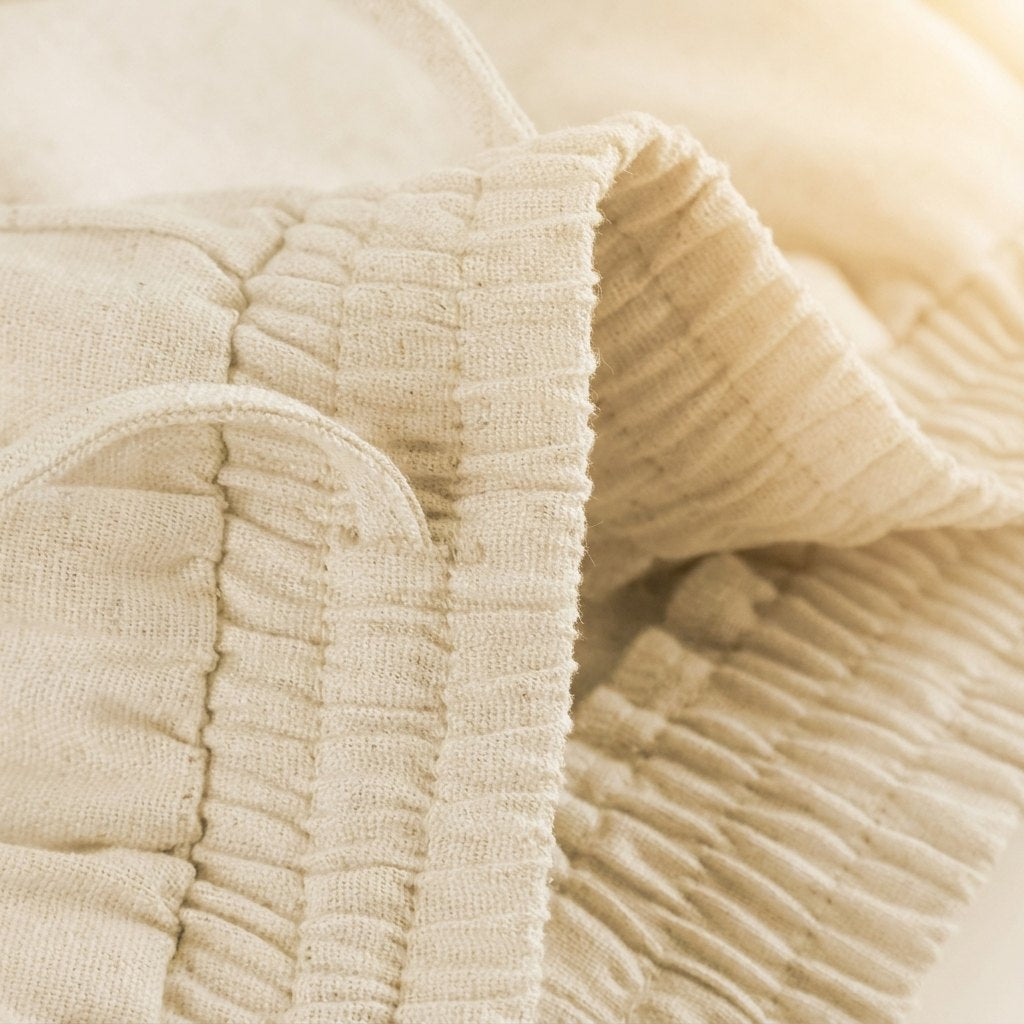 Lina linen fabric closeup