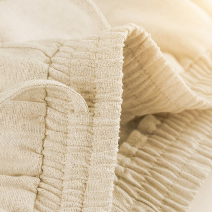 Lina linen fabric closeup