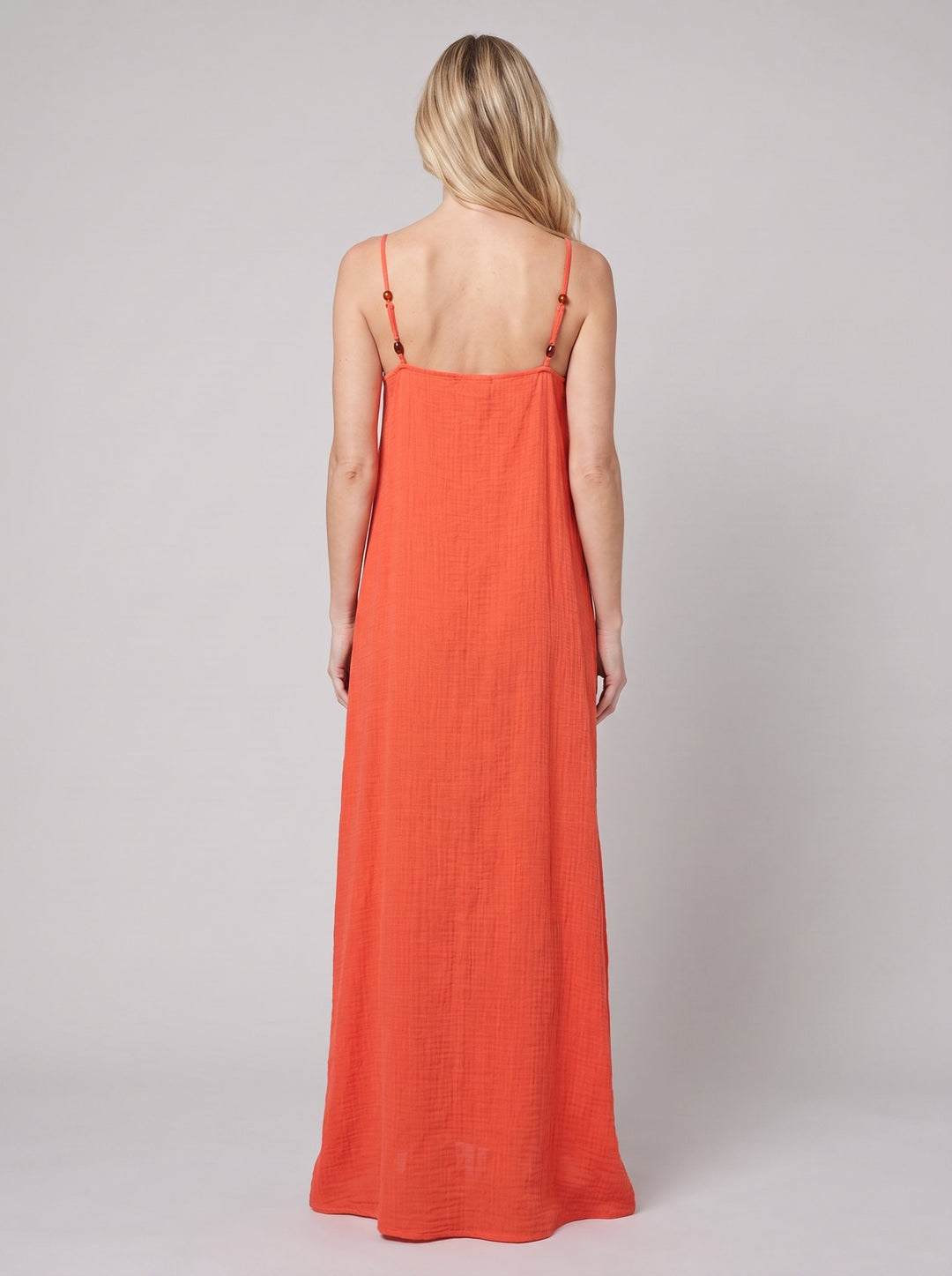 Liora Beach Cover Up - Flame - back