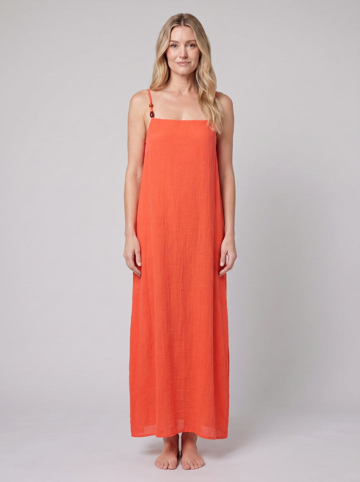 Liora Beach Cover Up - Flame - front