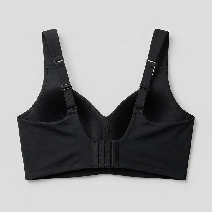 Lucile wireless bra, back view flat-lay