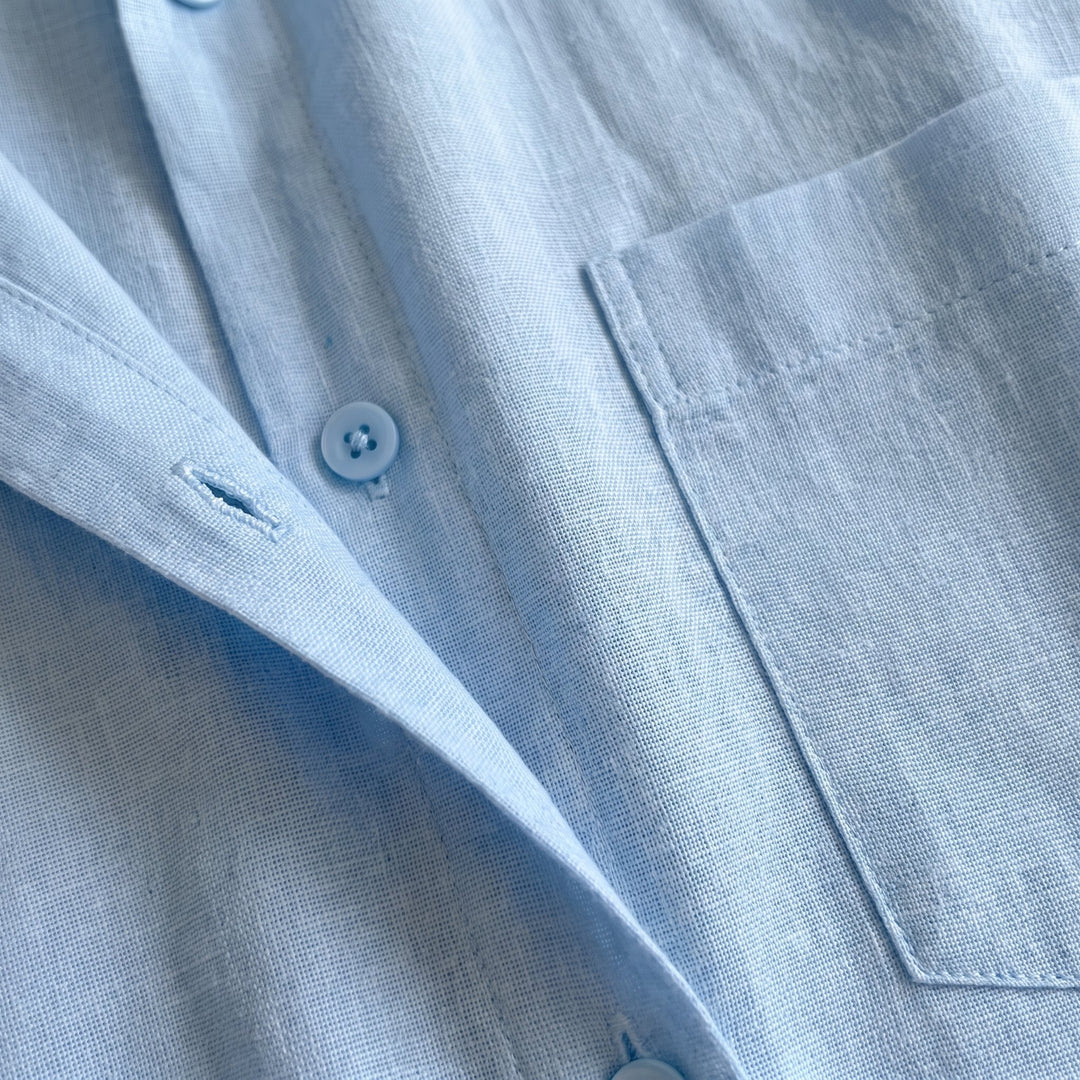 Lumiere resort set linen fabric close-up