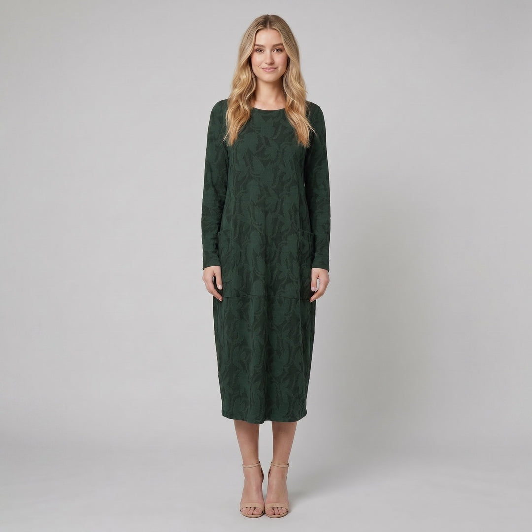 Luna midi dress floral green