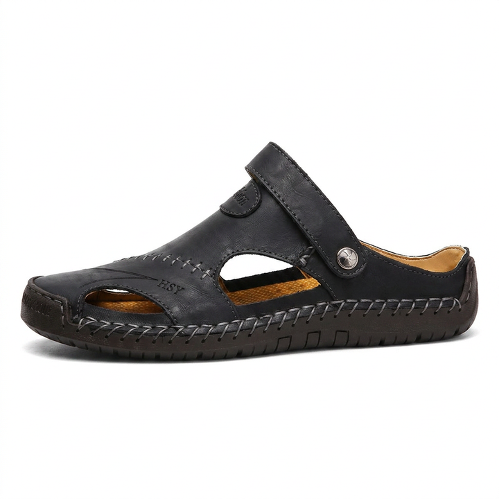Lupi leather-blend sandal with wide anatomical toe box, view 10