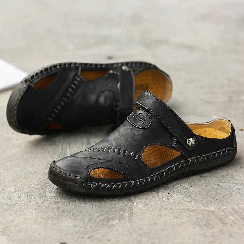 Lupi leather-blend sandal, orthopedic arch and heel support, view 11