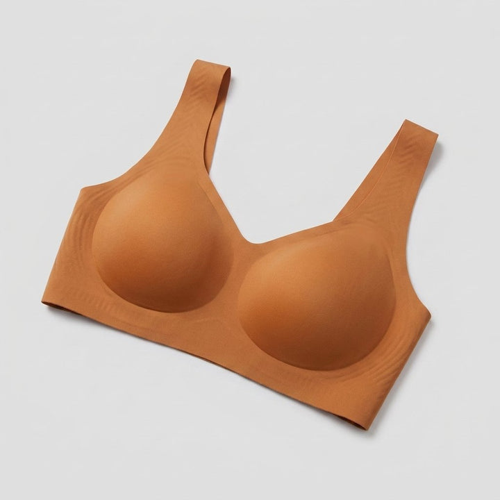 Caramel jelly bra flat-lay