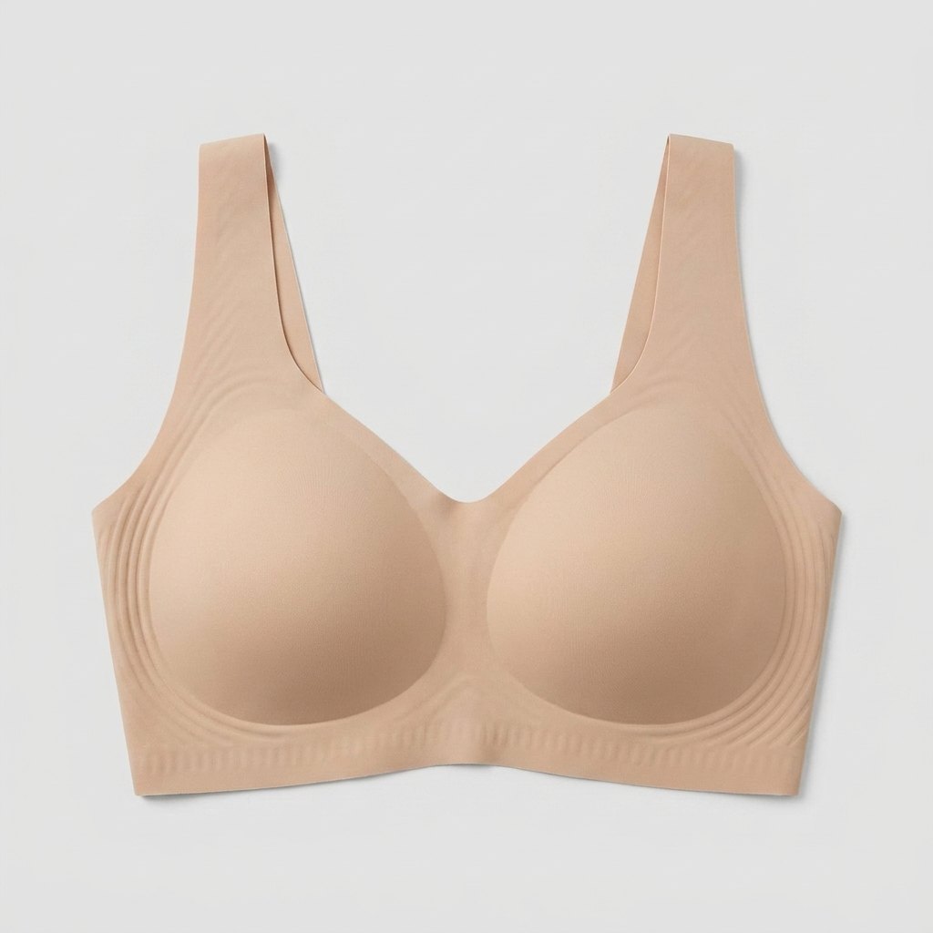 Skin nude jelly bra flat-lay