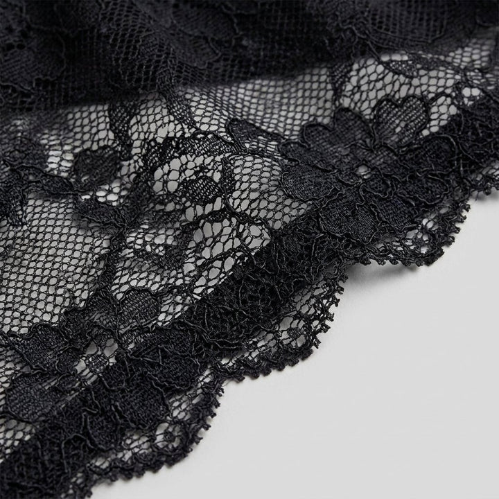 Luxe lace racerback bra lace detail