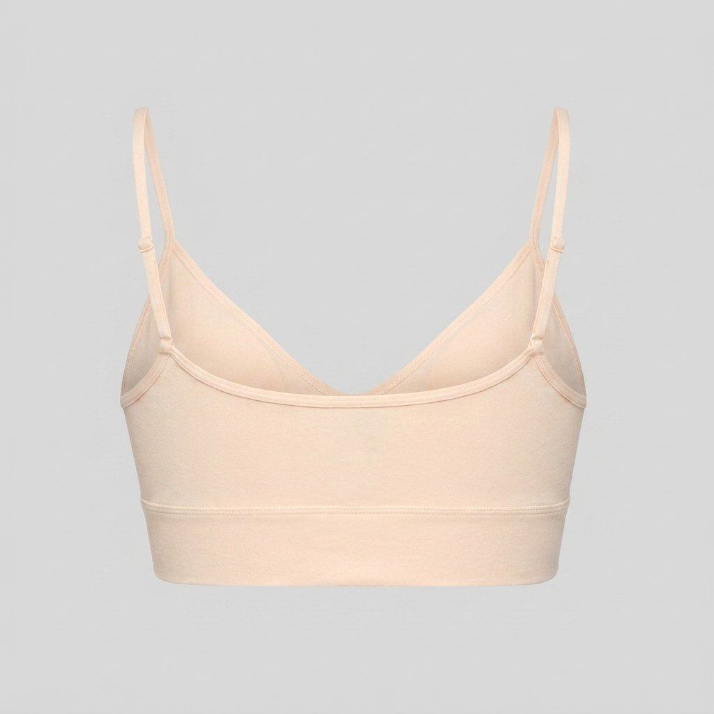 Maelis cotton bralette scoop back view