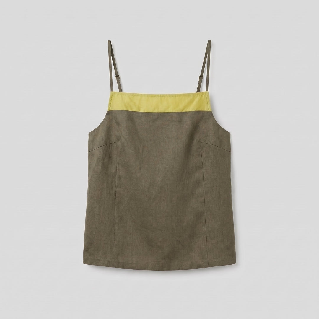 Maisie palo verde colorblock camisole top, product flat-lay