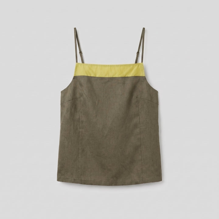 Maisie palo verde colorblock camisole top, product flat-lay