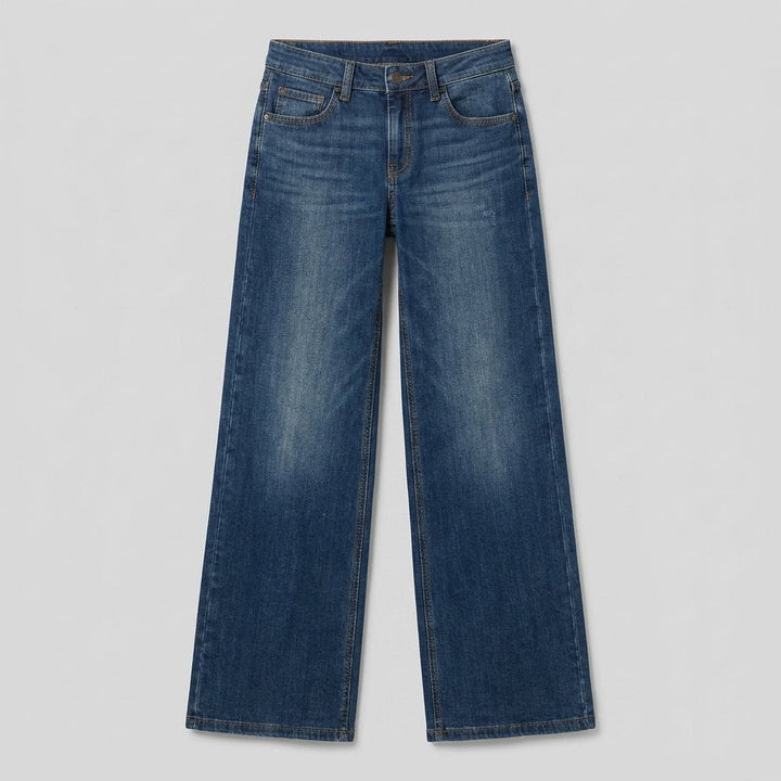 Majken wide-leg denim jeans flat lay