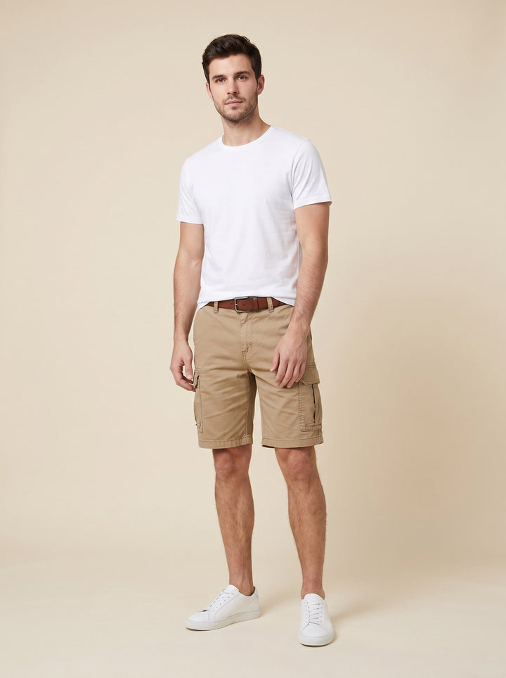 Manuel cargo shorts beige
