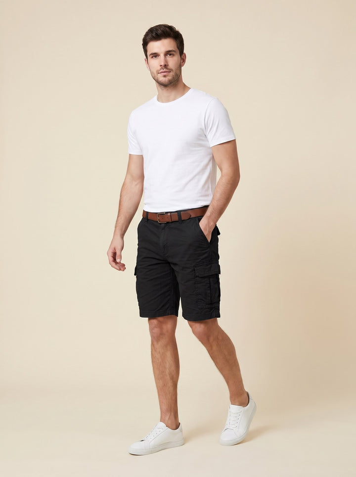 Manuel cargo shorts black