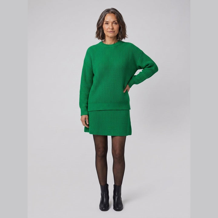Mara knit co-ord set in green