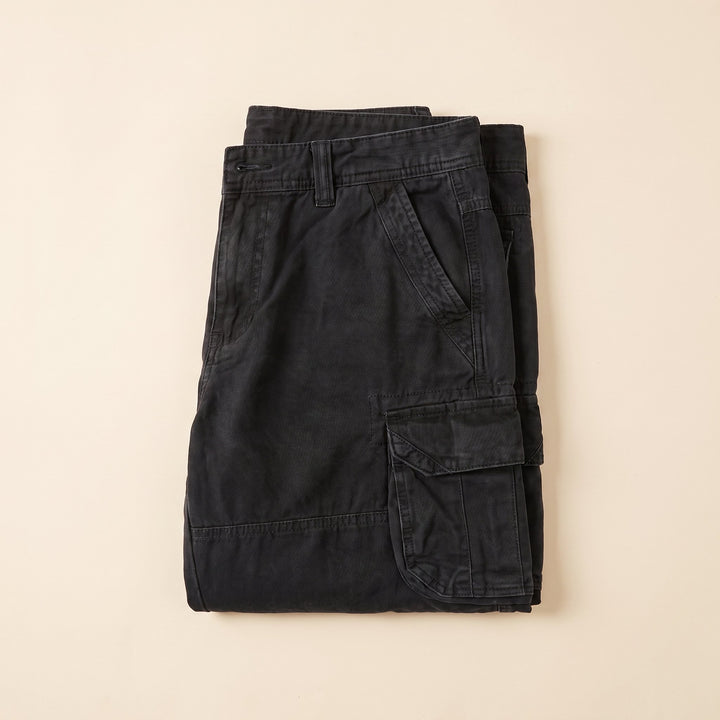 Maverick men's cargo shorts, product-only flat lay