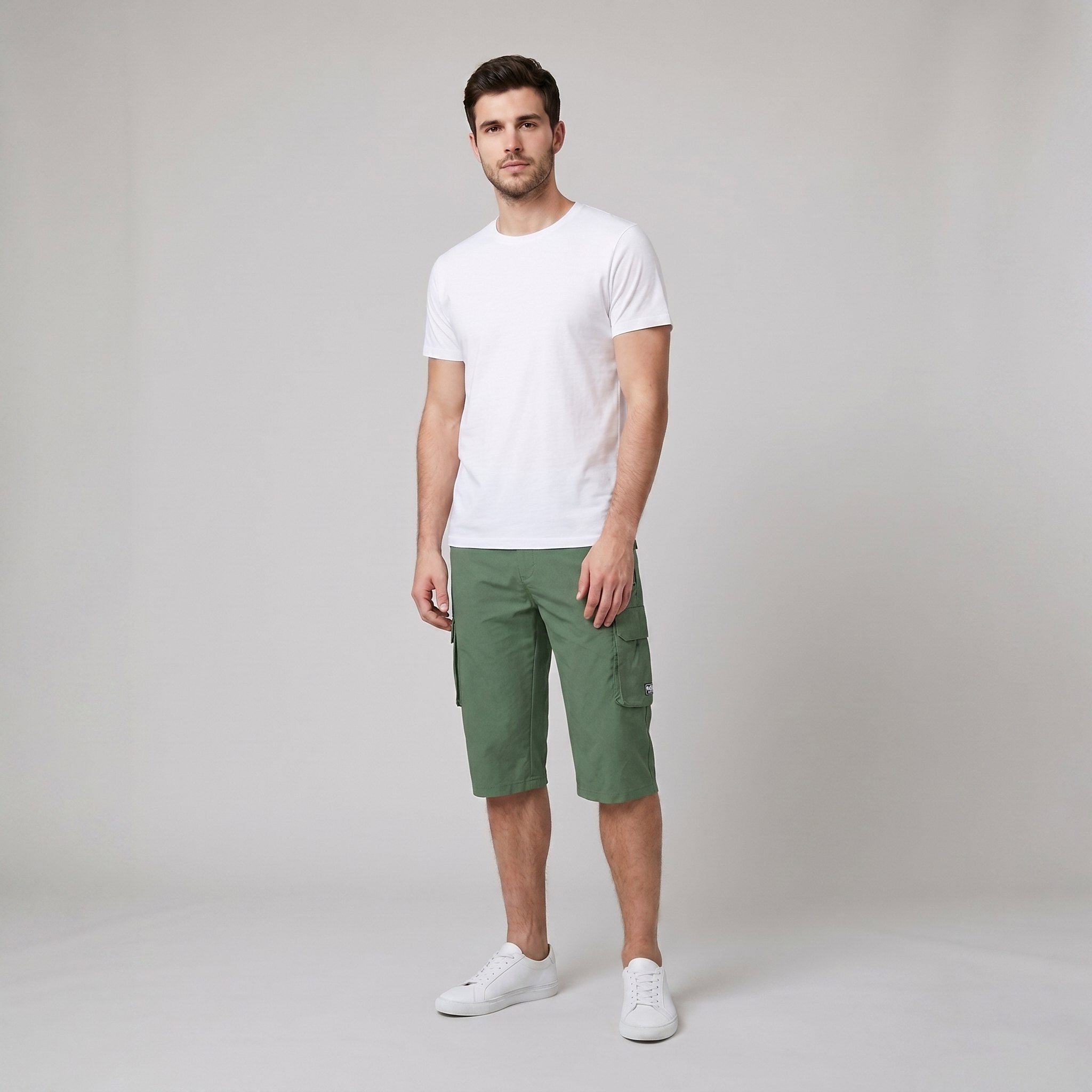 Maverick men's cargo shorts green