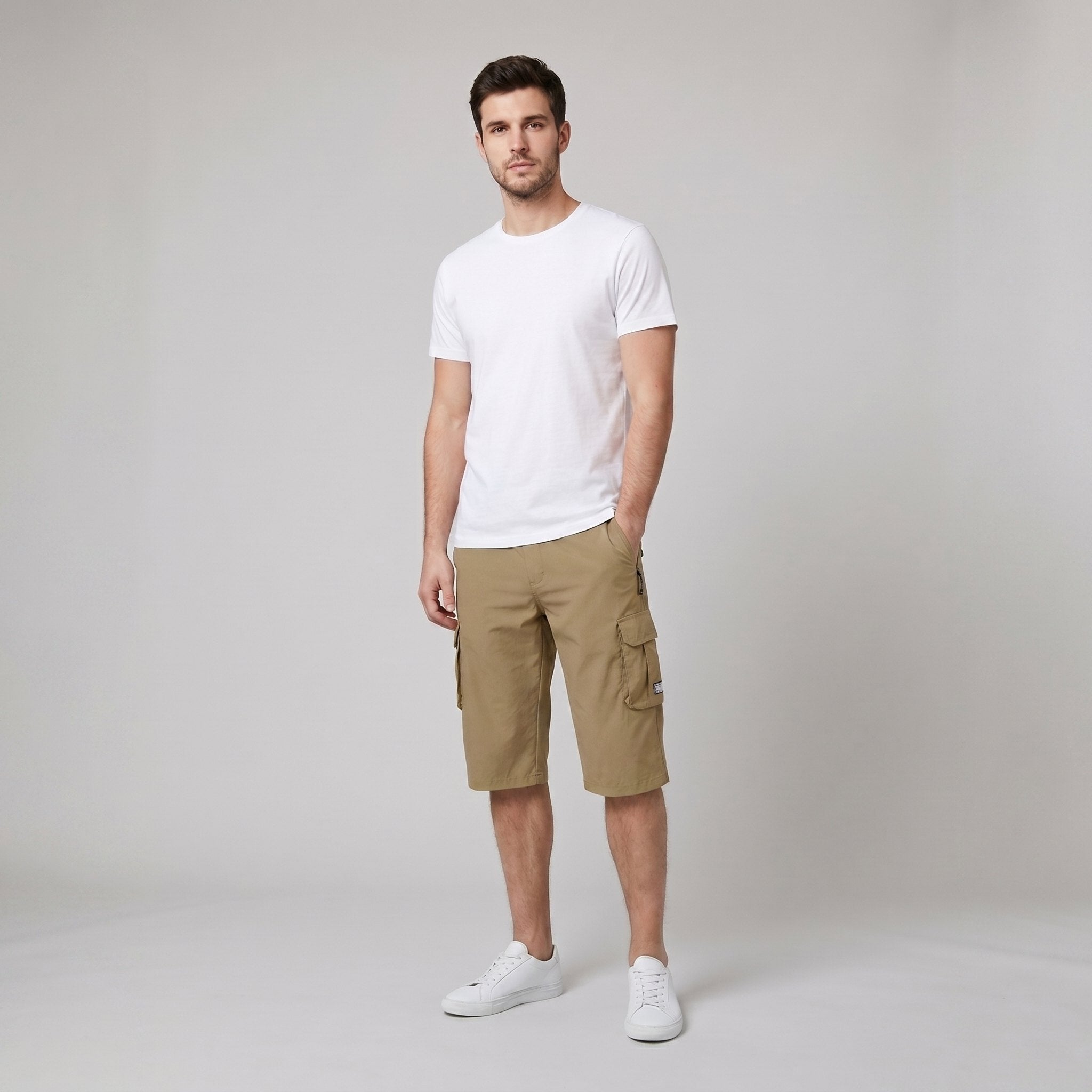 Maverick men's cargo shorts khaki