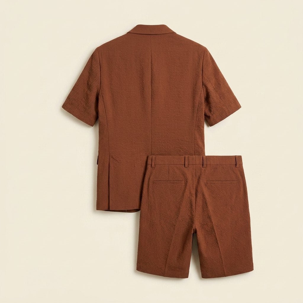 Maverick men's seersucker set back view