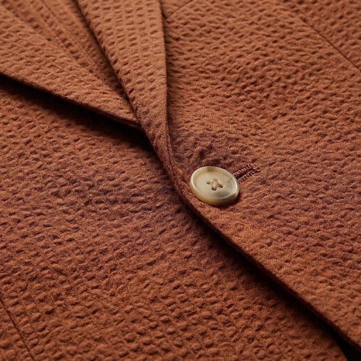 Maverick seersucker fabric detail close-up