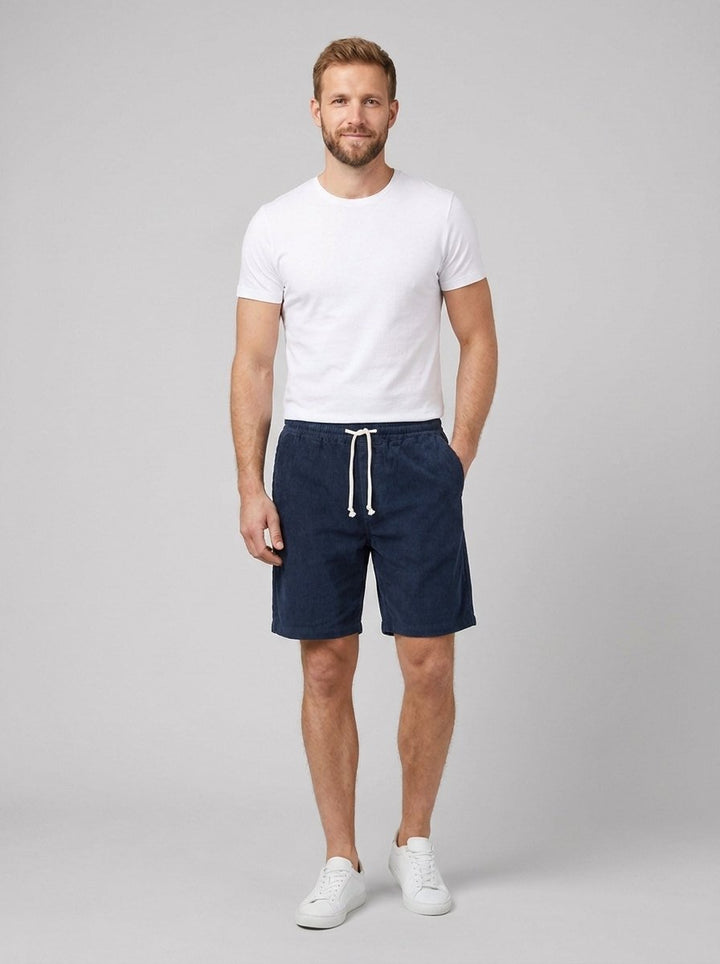 Maverick men's drawstring shorts in navy blue