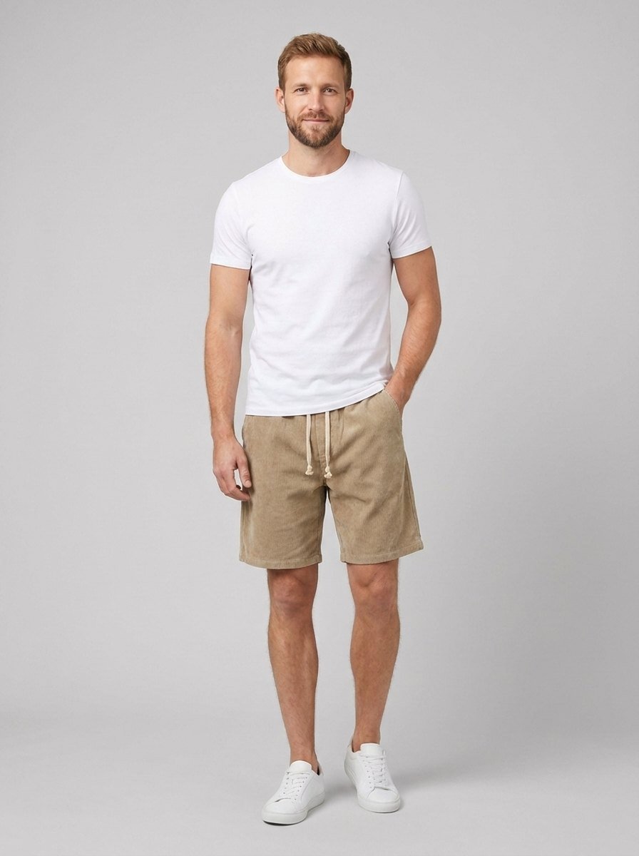 Maverick men's drawstring shorts in khaki