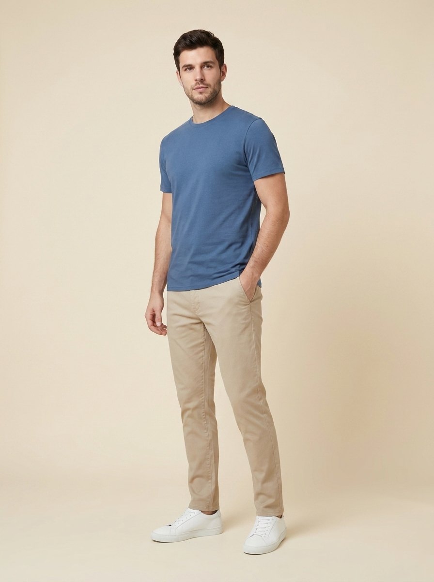 Maverick Men's T-Shirt steel blue side