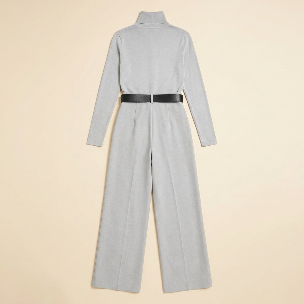 Mila grey jumpsuit set back view flat-lay
