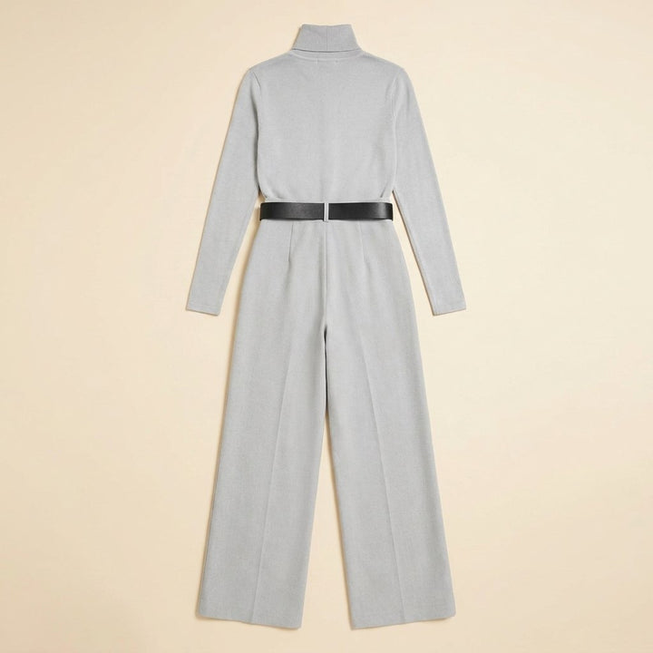 Mila grey jumpsuit set back view flat-lay
