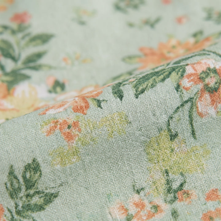 Mira floral midi dress fabric print close-up