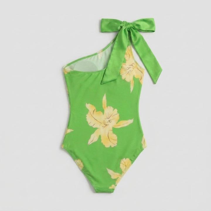 Mira one-piece swimsuit back view flat-lay