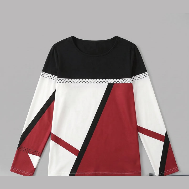 Mireille relaxed fit colour-block top, product flat lay