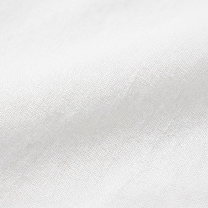 Close-up of the non-stretch cotton fabric of the halter set