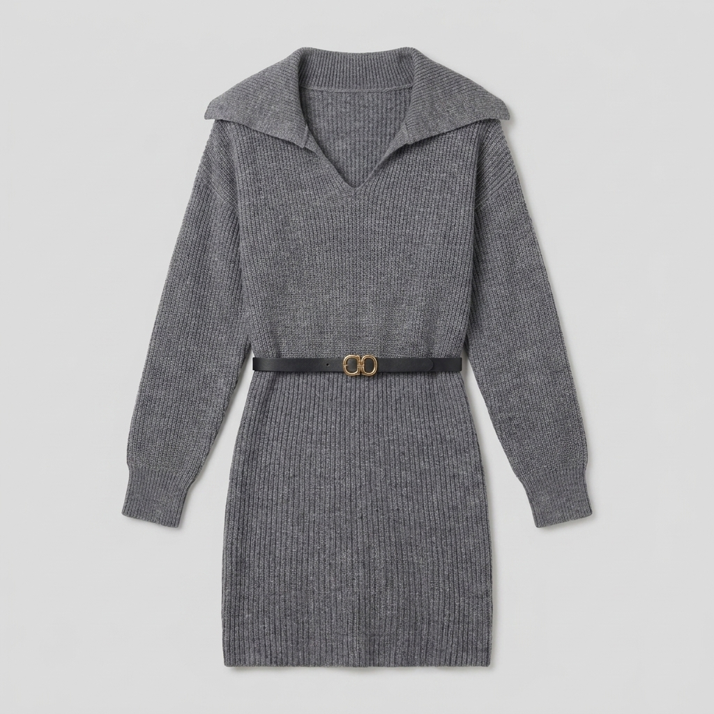 Natasja sweater dress product flat-lay