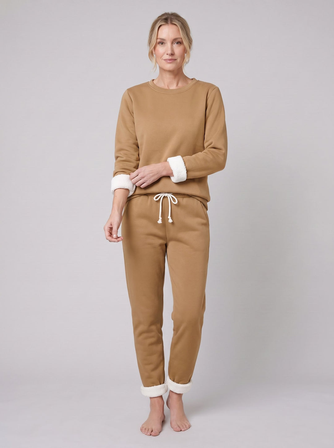 Noellee comfortable lounge set in khaki